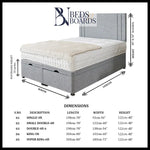 Load image into Gallery viewer, Savannah Liner Ottoman Divan Bed BedsnBoards