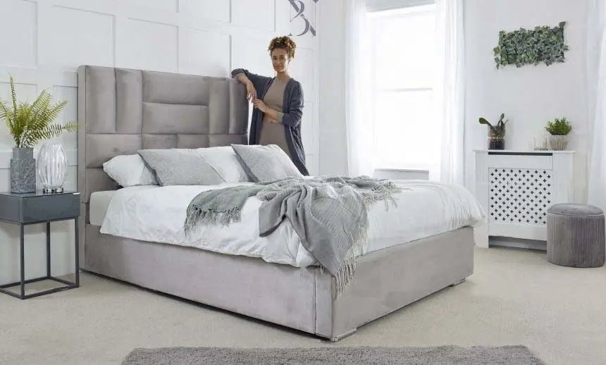 Seoul Stylish Thick Padded Bed Frame - BedsnBoards