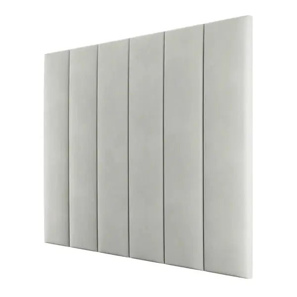 Smoke Grey Velvet Individual Upholstered Headboard Panel - 45cm - BedsnBoards