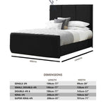 Load image into Gallery viewer, Sofia Upholstered Bed Frame - BedsnBoards