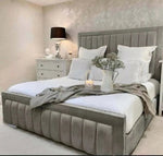 Load image into Gallery viewer, Stylish New Elegant Milano Upholstered Bed - BedsnBoards