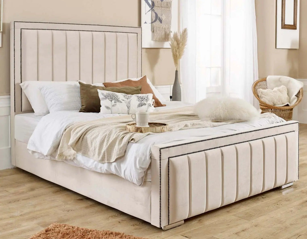 Stylish Bumper Panelled Bed - BedsnBoards