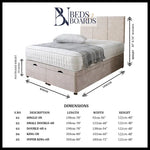 Load image into Gallery viewer, 3 Panel Ottoman Divan Bed BedsnBoards
