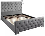 Load image into Gallery viewer, Ankara Dotted Upholstered Bed - BedsnBoards

