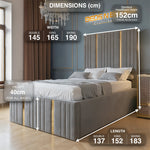 Load image into Gallery viewer, Belmont Prestige Wingback Bed Frame with Ottoman Storage – UK
