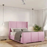Load image into Gallery viewer, Elegant Bremen Upholstered Bed - BedsnBoards
