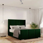 Load image into Gallery viewer, Elegant Bremen Upholstered Bed - BedsnBoards
