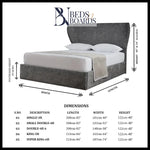 Load image into Gallery viewer, Butterfly Wingback Curved Luxury Bed BedsnBoards
