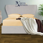 Load image into Gallery viewer, Butterfly Wingback Curved Luxury Bed BedsnBoards
