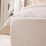 Load image into Gallery viewer, Cascade Cream Boucle Luxury Panelled Bed - BedsnBoards
