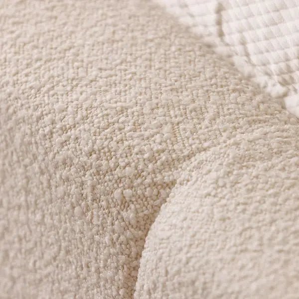 Cascade Cream Boucle Luxury Panelled Bed - BedsnBoards