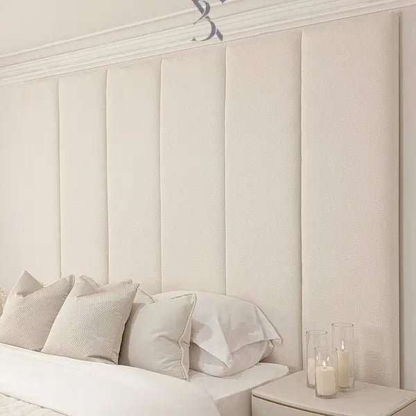Cloud Boucle Individual Upholstered Headboard Wall Panel - 45cm - BedsnBoards