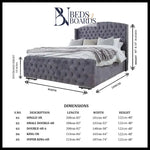 Load image into Gallery viewer, Country Stylish Luxury Bed Only Furniture
