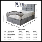 Load image into Gallery viewer, Cube Ottoman Divan Bed BedsnBoards
