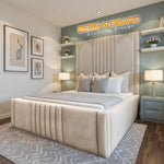 Load image into Gallery viewer, Empire Luxury High Headboard Bed Frame
