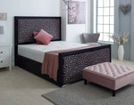 Load image into Gallery viewer, Extravagance Plush Velvet Tile Mosaic Bed - BedsnBoards
