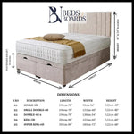 Load image into Gallery viewer, Havannah Ottoman Divan Bed BedsnBoards
