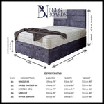 Load image into Gallery viewer, Jasmine Ottoman Divan Bed BedsnBoards
