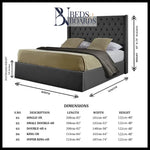 Load image into Gallery viewer, Marley Dotted Buttons Luxury Bed BedsnBoards
