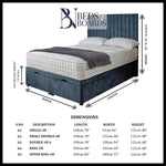 Load image into Gallery viewer, Milano Panel Ottoman Divan Bed BedsnBoards
