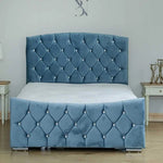 Load image into Gallery viewer, 2025 Verona Luxury Bed – Half Moon Sleigh Design with Optional Storage - BedsnBoards

