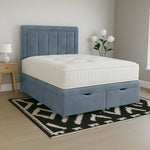 Load image into Gallery viewer, Olivia Ottoman Divan Bed – Upholstered Panel Bed with Storage - BedsnBoards
