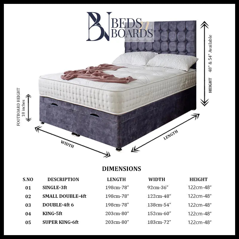 Omega Ottoman Divan Bed BedsnBoards