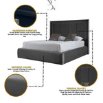 Load image into Gallery viewer, Dolphin Luxury Plain Border Panel Liner Bed - BedsnBoards
