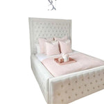 Load image into Gallery viewer, Sheraton Dotted Bumper Bed - BedsnBoards
