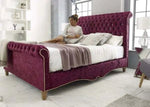 Load image into Gallery viewer, Traditional Chesterfield Sleigh 2023 - BedsnBoards
