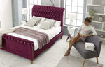Load image into Gallery viewer, Traditional Chesterfield Sleigh 2023 - BedsnBoards
