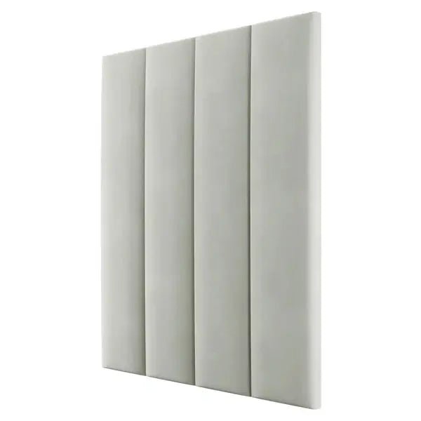 Smoke Grey Velvet Individual Upholstered Headboard Panel - 45cm - BedsnBoards