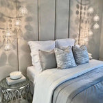 Load image into Gallery viewer, Smoke Grey Velvet Individual Upholstered Headboard Panel - 45cm - BedsnBoards
