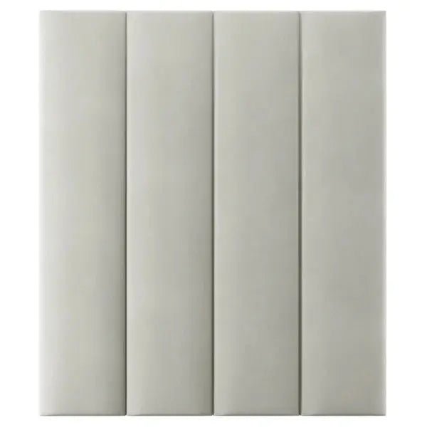 Smoke Grey Velvet Individual Upholstered Headboard Panel - 45cm - BedsnBoards