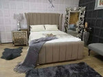 Load image into Gallery viewer, Pairs Curved Wingback Panel Bed - BedsnBoards
