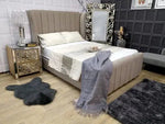Load image into Gallery viewer, Pairs Curved Wingback Panel Bed - BedsnBoards

