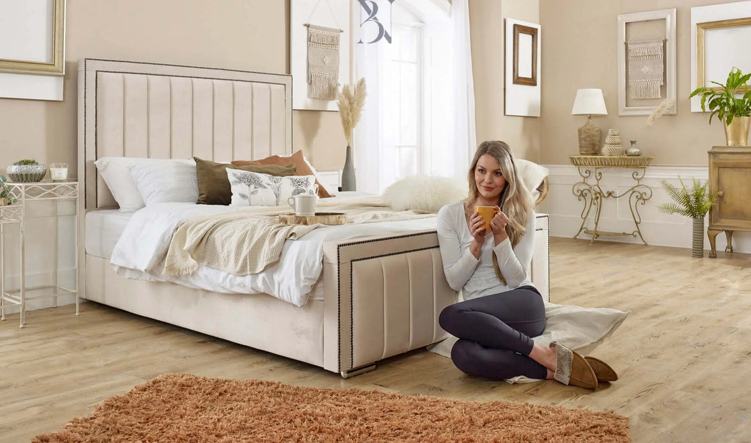 Stylish Bumper Panelled Bed - BedsnBoards