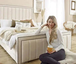 Load image into Gallery viewer, Stylish Bumper Panelled Bed - BedsnBoards
