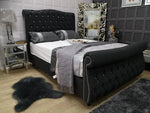 Load image into Gallery viewer, Swan Design Curved Bed - BedsnBoards
