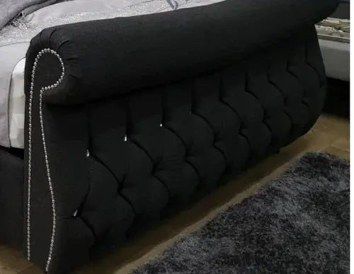 Swan Design Curved Bed - BedsnBoards