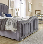 Load image into Gallery viewer, The Wavy Curved Panelled Bed - BedsnBoards

