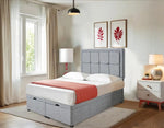 Load image into Gallery viewer, Venice Cubed Ottoman Divan Bed - BedsnBoards

