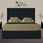 Load image into Gallery viewer, Venice Wingback Curved Chesterfield Luxury Bed BedsnBoards
