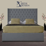 Load image into Gallery viewer, Venice Wingback Curved Chesterfield Luxury Bed BedsnBoards
