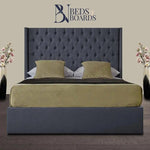 Load image into Gallery viewer, Venice Wingback Curved Chesterfield Luxury Bed BedsnBoards

