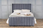 Load image into Gallery viewer, Berlin Wingback Luxury Upholstered Bed - BedsnBoards
