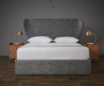 Load image into Gallery viewer, Butterfly Wingback Curved Luxury Bed - BedsnBoards
