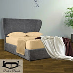 Load image into Gallery viewer, Butterfly Wingback Curved Luxury Bed - BedsnBoards
