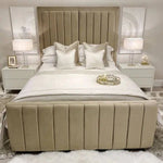 Load image into Gallery viewer, Yves Coffee Premium Panelled Bed - BedsnBoards
