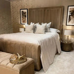 Load image into Gallery viewer, Yves Coffee Premium Panelled Bed - BedsnBoards
